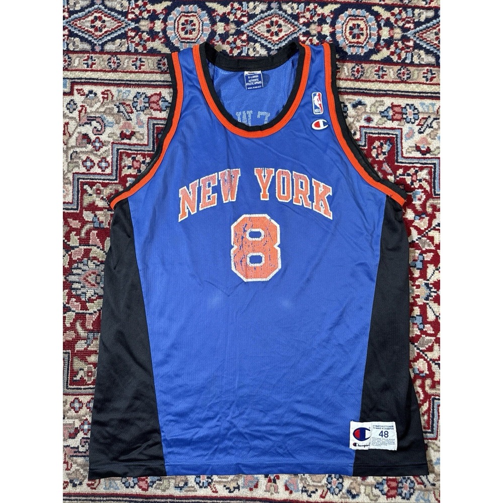 VTG Champion New York Knicks Latrell Sprewell Jersey 90s NBA Size XL
